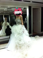 第六套主纱-韩国天使嫁衣婚纱礼服馆(上海旗舰店)