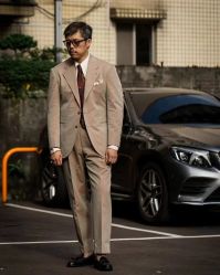 点击看大图 -怒马会 全麻衬西装高级定制