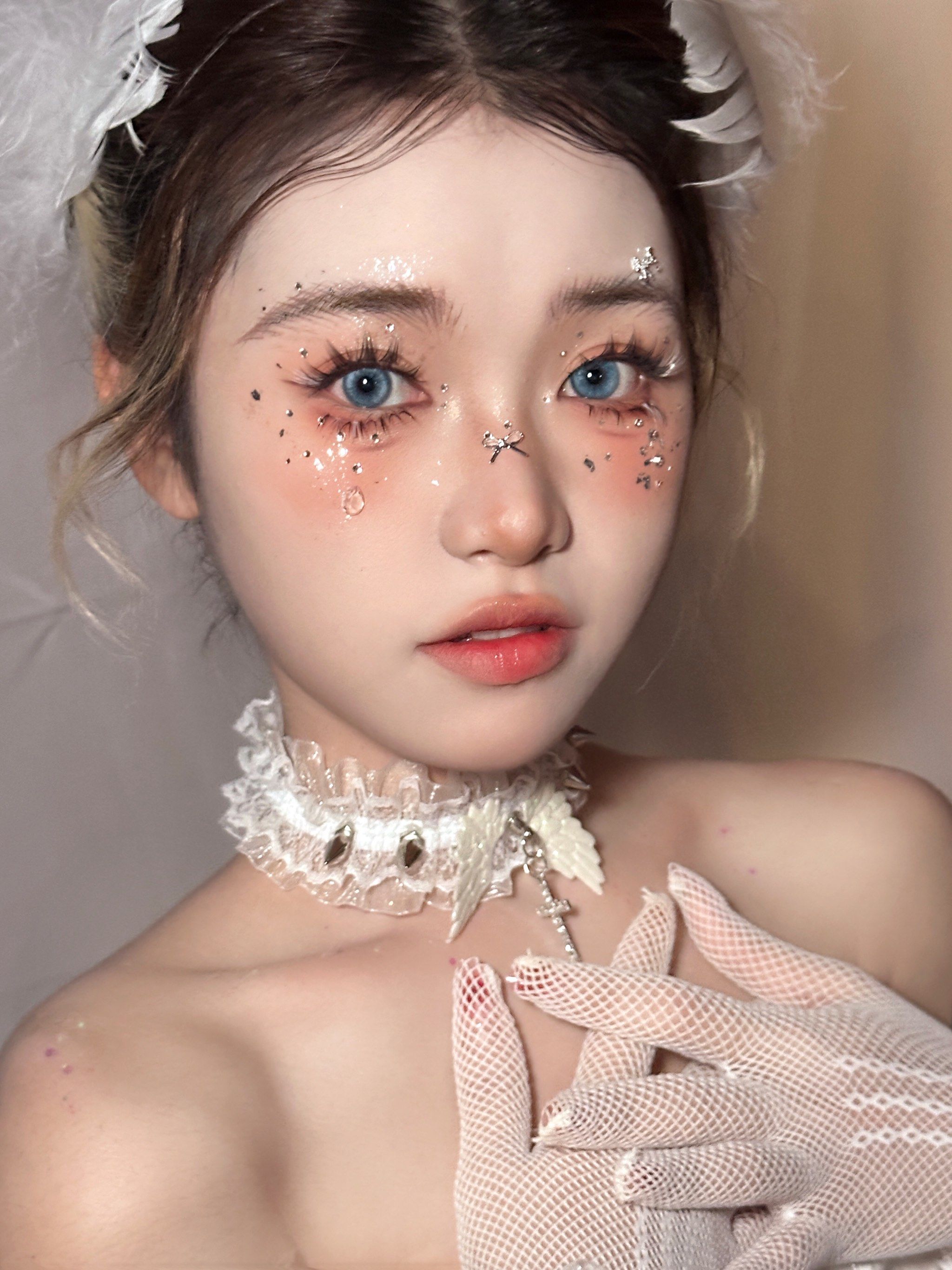 吃惊‼️被闺蜜羡慕的精灵妆造