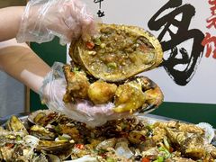 -东来菜馆•手抓海鲜家常菜•海鲜锅贴(鸽子窝店)
