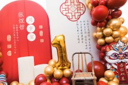 -七月气球布置订婚·宝宝宴· 求婚·生日布置(二七万达店)