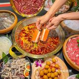 又吃到清 真火锅了❗️鲜切牛肉真的绝了！