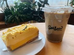 焙茶桂花燕麦奶-Seesaw Coffee(朝阳大悦城店)