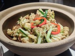 干锅有机花菜-老头儿油爆虾(金沙印象城店)