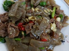 特色魔芋炒牛肉-渔老大·有机鱼馆·老字号(古城店)
