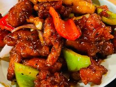 椒香虾仁爆鸡球-陈傻子餐厅(世纪都会店)