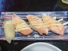 火焰焦糖三文鱼寿司-真剑日本料理·铁板烧(贵州路店)
