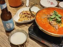 泡菜牛肉锅-撒郎嘿·朝鲜民俗餐馆