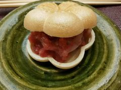 金枪鱼蓉白虾佐最中饼-鮨龍