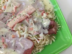 培根芝士火腿捞丁加蟹柳-華歡冰室-WahFoon(吉大店)
