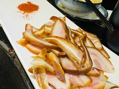 卤猪耳-好汉锅园林秘制老火锅 柴火霸王鸡(金沙店)