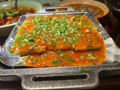 铁板包浆豆腐-绿茶餐厅(华联万柳店)