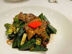 和牛炒秋葵-翠园(北京王府中环店)