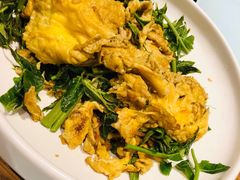 香椿炒鸡蛋-荷府私房菜