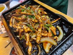 铁板鱿鱼须-老炉家木炭烤肉(长江国际店)