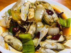 葱油蛏子-温州一家人美食(西木头市店)
