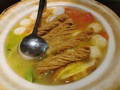 丝瓜鱼丸炖馓子-永安鱼庄·镇江菜(东吴路店)