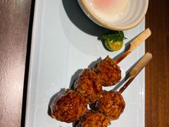 烤肉串配温泉蛋-山葵家·创意料理(EFC欧美广场店)