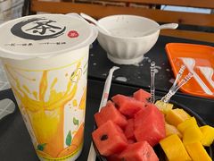 芒果西瓜果切-129老爸茶丨清补凉