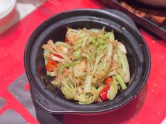 虾酱花菜-恭喜上堓砂锅焗·海鲜大排档(闵行龙湖店)