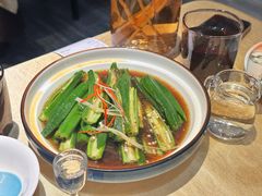 白灼秋葵-观盐·盐帮菜(官园桥店)