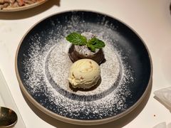 巧克力熔岩蛋糕配冰淇淋-Osteria Garden 生蚝花园餐厅(原进贤路店)