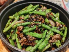 铁板榄菜肉沫四季豆-敏华冰厅(平安金融中心店)