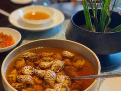 古越陈酿煮花螺-杭州西子湖四季酒店·金沙厅