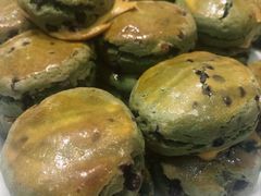 抹茶巧克力豆松饼-稻田秋日式面包