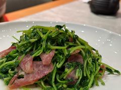 鸡油腊味炒豆苗-潮界(虹桥新天地店)