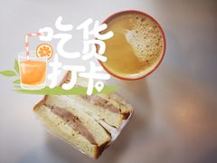 芋泥桂花奶酪三明治-啊噗吐呦现场烘焙(麦凯乐店)