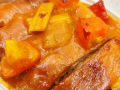 茄汁焗牛排饭-香港新发烧腊茶餐厅(水围店)