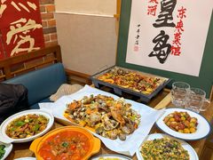 -东来菜馆•手抓海鲜家常菜•海鲜锅贴(鸽子窝店)