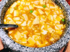 石锅鸡汤豆腐-绿茶餐厅(华联万柳店)