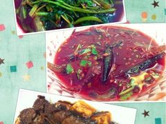 腐乳空心菜&nbsp;炝虾&nbsp;红烧豆腐小黄鱼-玲珑餐厅(陕西南路店)