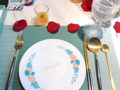 餐具摆设-蜜桃花开·中西融合菜E&W(南长街店)