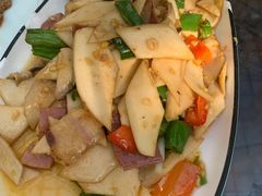 野生菌炒火腿-阿鹏故事云南野生菌火锅(人民路店)