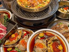 -草家酱蟹炭火烤肉店(珲春南路一店)
