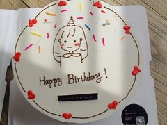 简笔画头像手绘蛋糕-艾加柒克蛋糕茶歇甜品台(春熙路店)