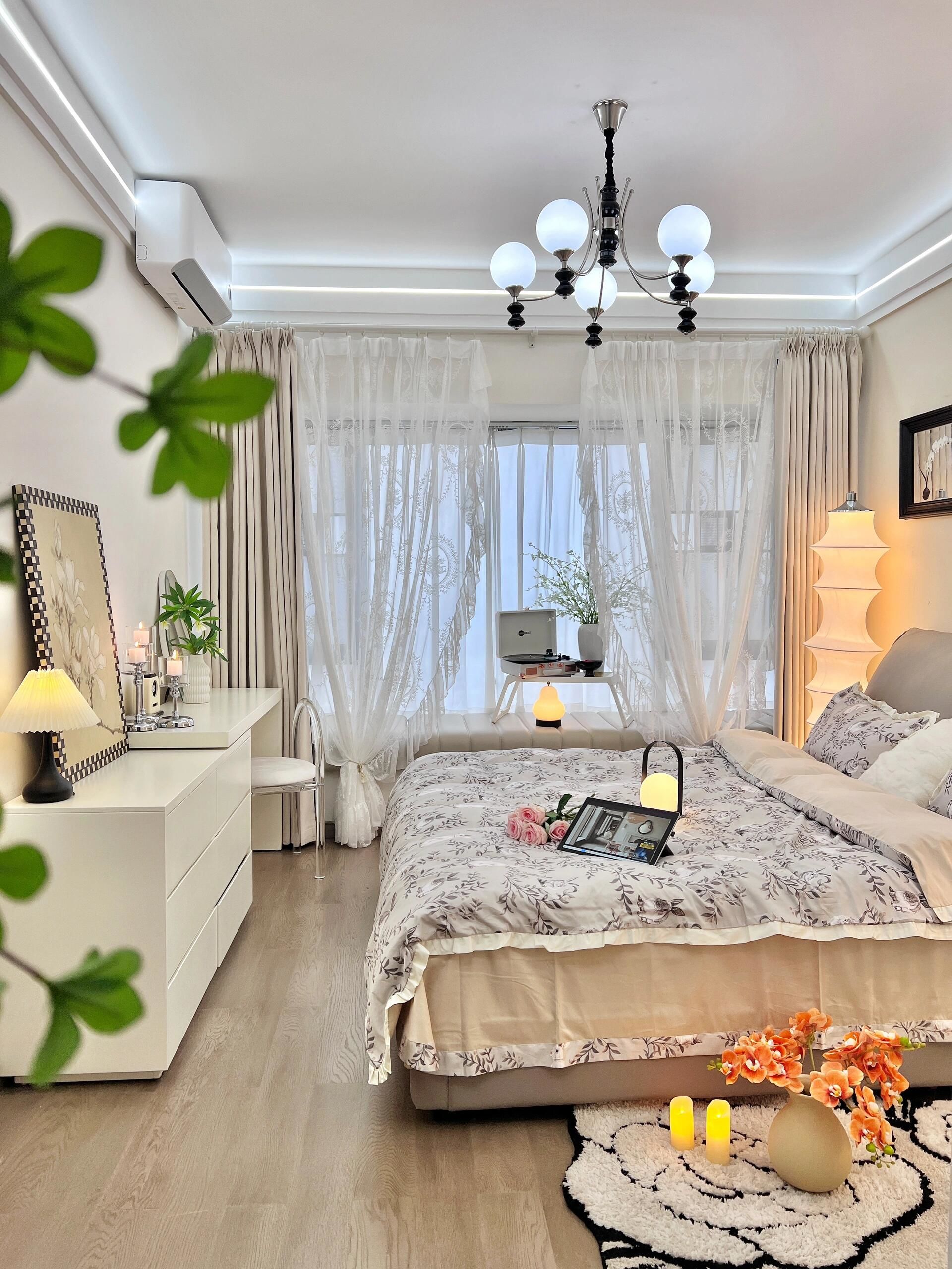 n一切都是我喜欢的模样呀～
#卧室#卧室装修案例库#卧室设计#装修