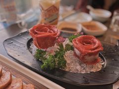 玫瑰雪花牛舌-捞王锅物料理(上海世茂广场店)