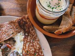 鸡蛋蘑菇熏肉荞麦可丽饼-RAC BAR(安福路店)