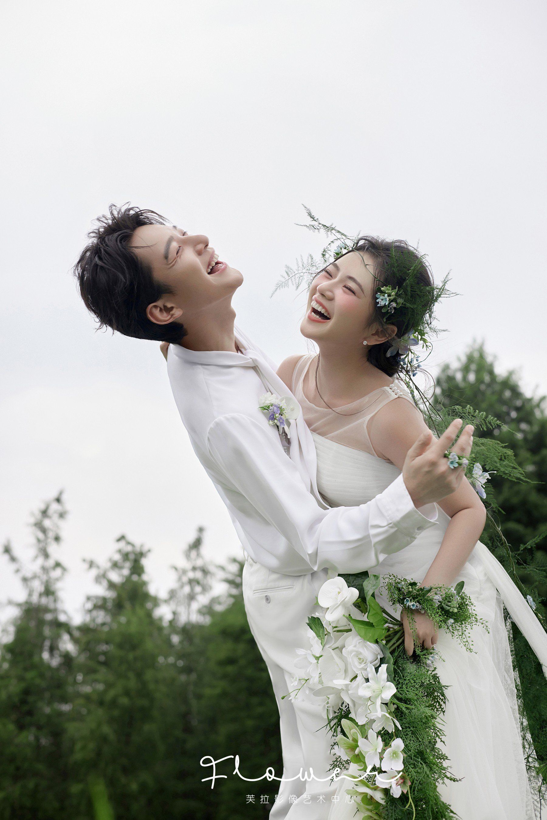 外景自然森系婚纱照