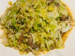 虾爬肉炒大头菜-老苏扬饭店