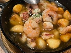 虾仁焗橄榄油-BomBa意大利餐厅