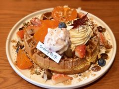 暖栗甜柿松饼-有序Orderly融合西餐·咖啡(运河外滩店)
