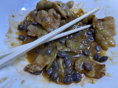 五花肉焖油豆角-长白山国际酒店中餐厅