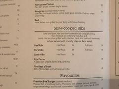 菜单-The Meat & Wine Co Southbank(南岸店)
