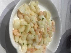 马蹄炒虾仁-大鸭梨烤鸭(金色漫香店)