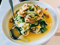笔管鱼小白菜-开海·红岛海鲜虾水饺(石老人店)